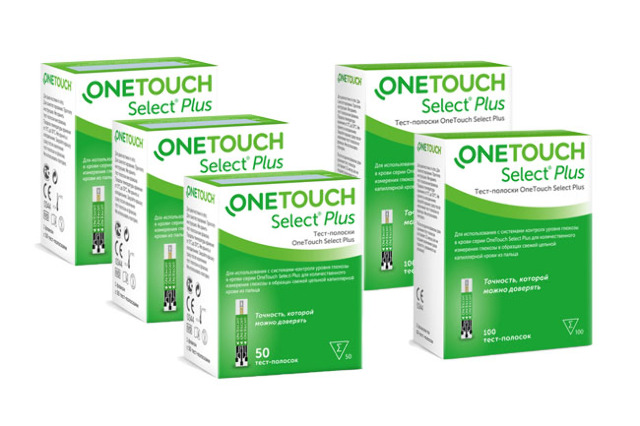 Специальная цена на тест-полоски OneTouch Select Plus в наборах