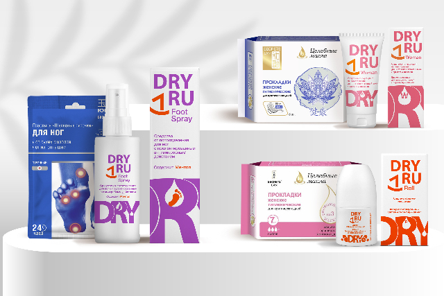 Специальные цены на наборы косметических средств от пота и запаха DRY RU и средств гигиены марки Secrets Lan