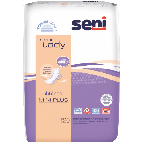 Купить Seni lady mini plus урологические прокладки/вкладыши для женщин 20 шт. цена