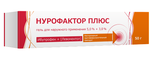 Нурофактор плюс 5% + 3% гель для наружного применения 50 гр