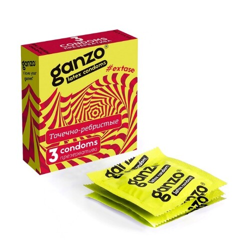 Презервативы ganzo extase 3 шт.