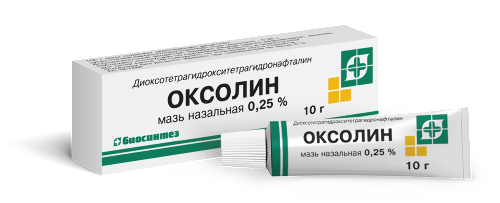 Оксолин 0,25% мазь назальная 10 гр