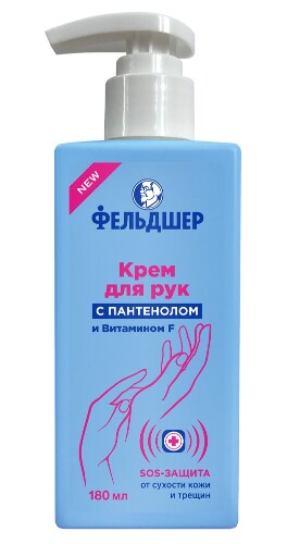Купить Фельдшер крем для рук с пантенолом и витамином f sos-защита 180 мл цена