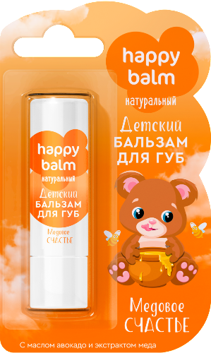 Купить Fito косметик happy balm бальзам для губ детский медовое счастье 3,6 г цена