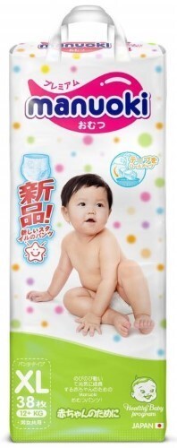 Купить Manuoki трусики-подгузники детские размер xl12+кг 38 шт. цена