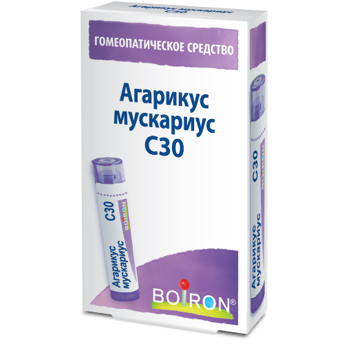 АГАРИКУС МУСКАРИУС С30 ГОМЕОПАТ МОНОКОМП ПРЕПАРАТ РАСТИТ ПРОИСХОЖД