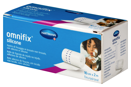 Пластырь omnifix silicone фиксирующий 10 смx2 м из нетканного материала в рулоне