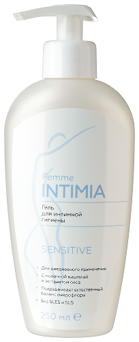 Femme intimia гель для интимной гигиены sensitive 250 мл
