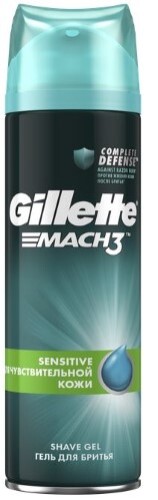 Купить Gillette mach3 гель для бритья для чувствительной кожи 200 мл цена