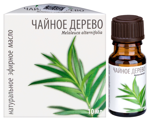 Масло эфирное чайное дерево 10 мл в индивидуальной упаковке