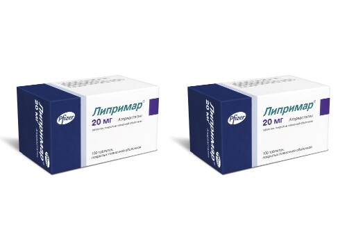 Набор из 2 уп Липримар® 20 мг 100 таб  по спец.цене!