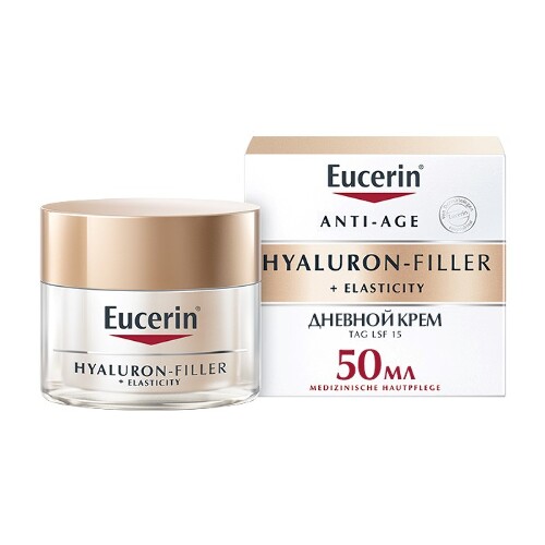 Купить Eucerin hyaluron-filler+elasticity крем для дневного ухода за кожей 50 мл цена