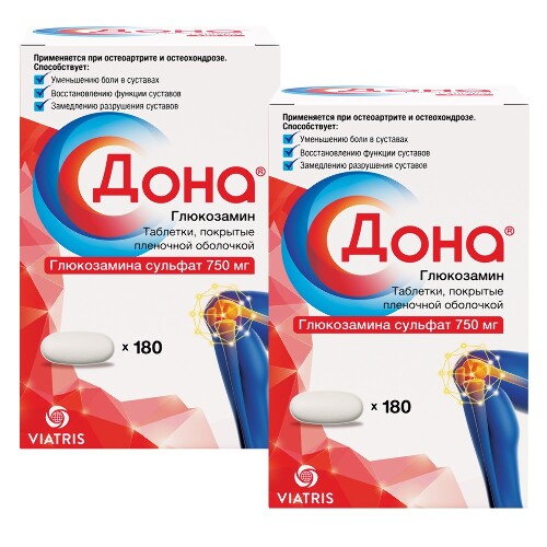 НАБОР ДЛЯ СУСТАВОВ! 2 уп Дона таб №180 со скидкой 750 рублей