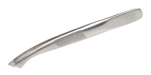Zinger пинцет скошенный изогнутый b-5561