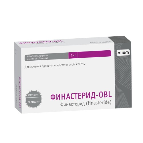 Финастерид-obl 5 мг 90 шт. таблетки, покрытые пленочной оболочкой