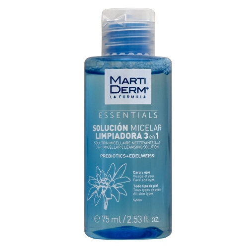 Martiderm essentials раствор мицеллярный очищающий 3 в 1 75 мл