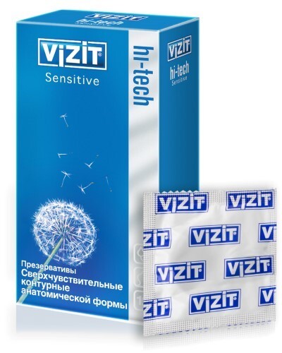 Купить Vizit hi-tech презерватив sensitive сверхчувствительные 12 шт. цена