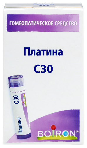 ПЛАТИНА С30 ГОМЕОПАТ МОНОКОМП ПРЕПАРАТ МИНЕРАЛЬНО-ХИМИЧ ПРОИСХОЖД