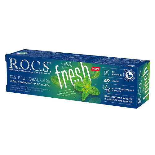Rocs зубная паста ilike fresh 74 гр