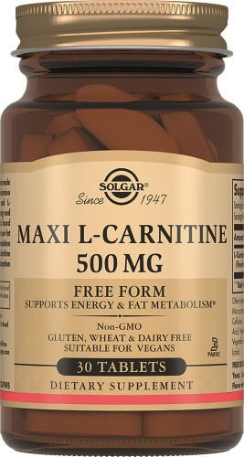 Купить Солгар l-карнитин 500 мг 30 шт. таблетки по 1100 мг цена