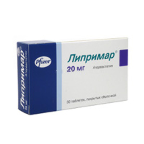Липримар 20 мг 30 шт. таблетки, покрытые пленочной оболочкой