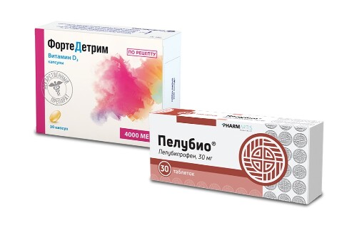 НАБОР ФОРТЕДЕТРИМ 4000МЕ N30 КАПС + ПЕЛУБИО 0,03 N30 ТАБЛ/БЛИСТЕР закажи со скидкой 5%