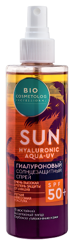 Bio cosmetolog professional спрей солнцезащитный гиалуроновый spf50+ 190 мл