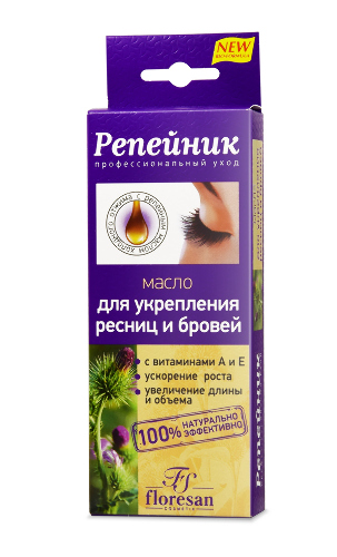 Floresan репейник масло для укрепления ресниц и бровей 8 мл