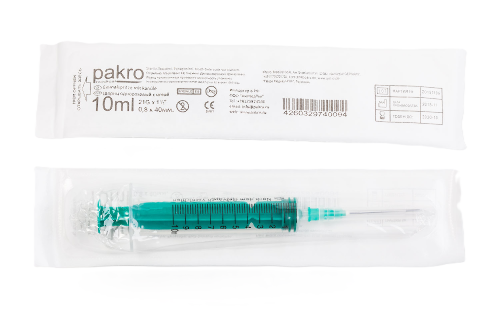 Шприц 10 мл 3-х компонентный c иглой 0,8x40 5 шт./ pakromedical/