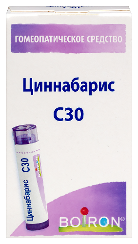 ЦИННАБАРИС С30 ГОМЕОПАТ МОНОКОМП ПРЕПАРАТ МИНЕРАЛЬНО-ХИМИЧ ПРОИСХОЖД