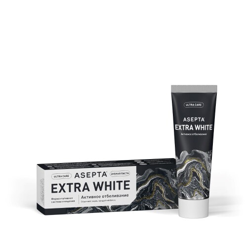 Асепта зубная паста активное отбеливание 75 мл