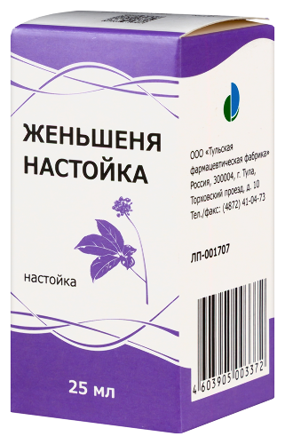 ЖЕНЬШЕНЯ НАСТОЙКА