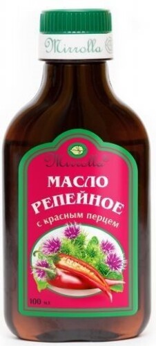 Mirrolla репейное масло с красным перцем 100 мл
