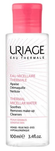 Купить Uriage мицеллярная вода очищающая для чувствительной кожи лица и контура глаз 100 мл цена