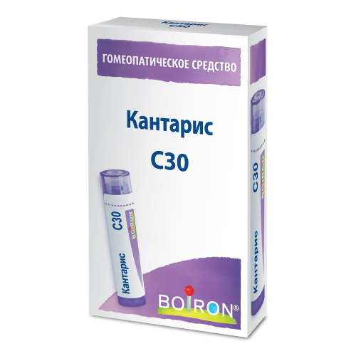 Купить Кантарис с30 гомеопатический монокомпонентный препарат животного происхождения 4 гр гранулы гомеопатические цена