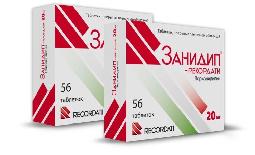 Набор из 2 упаковок Занидип®- Рекордати  20 мг  №56.