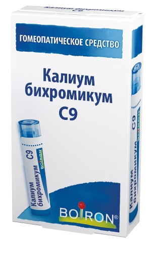 Купить Калиум бихромикум с9 гомеопатический монокомпонентный препарат минерально-химического происхождения гранулы гомеопатические 4 гр цена
