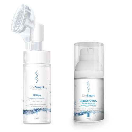 Набор Shesmart: Пенка очищающая + Сыворотка