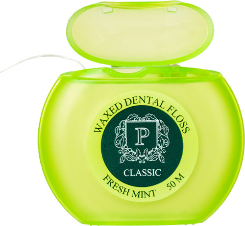 President межзубный флосс classic мята фтор вощёный 50 м арт 200