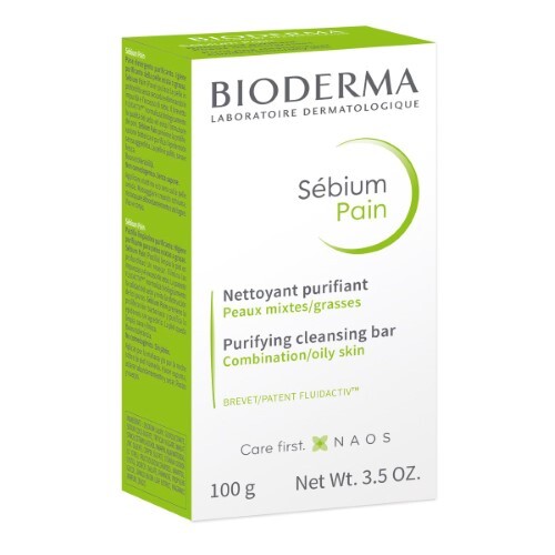 Купить Bioderma Sebium мыло для очищения жирной и комбинированной кожи лица и тела 100 гр цена