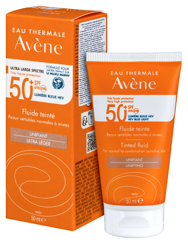 Avene флюид солнцезащитный тонирующий spf50+ 50 мл