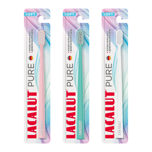 Набор LACALUT PURE ЗУБНАЯ ЩЕТКА МЯГКАЯ из 3-х уп со скидкой