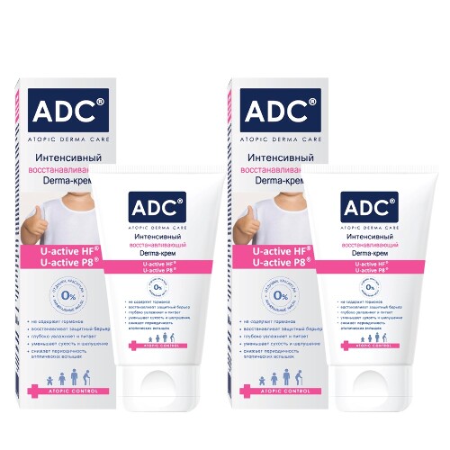Набор косметики ADC "Атопик Контроль" Интенсивный восстанавливающий Derma-крем 40мл из 2-х уп по специальной цене