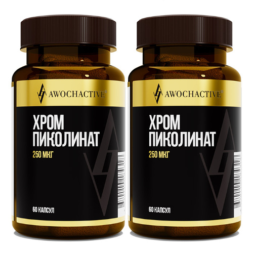 Набор Awochactive пиколинат хрома №60 капс со скидкой 20% на вторую упаковку