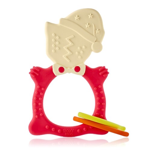Roxy-kids массажер для десен meow teether 3+/коралловый