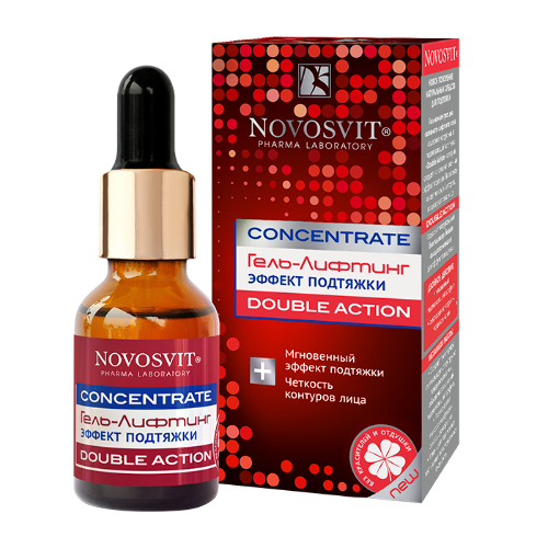 Novosvit concentrate гель-лифтинг эффект подтяжки double action 25 мл