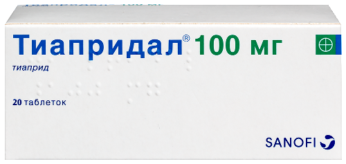 Купить Тиапридал 100 мг 20 шт. таблетки цена