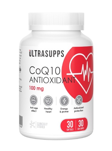 Купить Ультрасаппс коэнзим q10 антиоксидант 100 мг 30 шт. капсулы массой 380 мг/банка цена