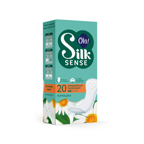 Ola silk sense прокладки ежедневные daily deo ромашка 20 шт.