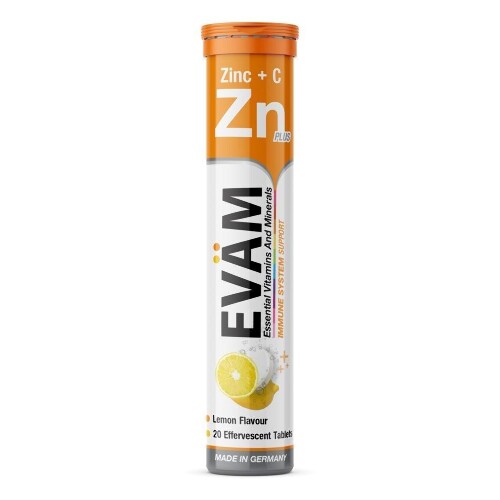Купить Evam цинк+витамин с 20 шт. таблетки шипучие массой 4,1 г цена